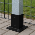 PODSTAWA SŁUPA PRZYKRĘCANA KOTWA CZARNA 60x60 WSPORNIK ALTANKA OGRÓD