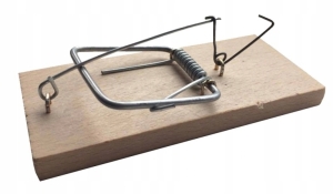 ŁAPKA NA MYSZY MYSZOŁAPKA DREWNIANA PUŁAPKA NA GRYZONIE 1 szt