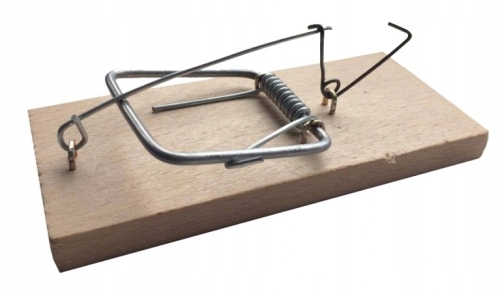 ŁAPKA NA MYSZY MYSZOŁAPKA DREWNIANA PUŁAPKA NA GRYZONIE 1 szt