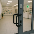 POCHWYT CZARNY UCHWYT M2 DO DRZWI PODWÓJNY ANTABA DRZWIOWA 300 ALUMINIOWY