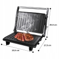 GRILL ELEKTRYCZNY BEZTŁUSZCZOWY OPIEKACZ SKŁADANY TOSTER KONTAKTOWY 750W