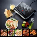 GRILL ELEKTRYCZNY BEZTŁUSZCZOWY OPIEKACZ SKŁADANY TOSTER KONTAKTOWY 750W