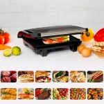 GRILL ELEKTRYCZNY BEZTŁUSZCZOWY OPIEKACZ SKŁADANY TOSTER KONTAKTOWY 750W