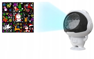 PROJEKTOR LASEROWY RZUTNIK LED ŚWIĄTECZNY LAMPKA NOCNA ASTRONAUTA PREZENT