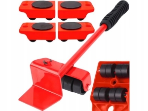 PODNOŚNIK ZESTAW DO PODNOSZENIA PRZESUWANIA MEBLI TRANSPORTU ROLKI KÓŁKA