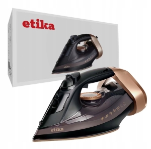 ŻELAZKO RĘCZNE PAROWE CERAMICZNE ANTI-DRIP ANTI-CALC STRAŻAK 3200W CZARNE