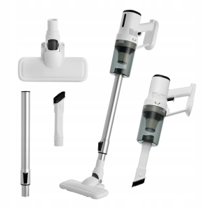 ODKURZACZ PIONOWY RĘCZNY 2W1 BEZWORKOWY PRZEWODOWY 600W FILTR HEPA BIAŁY