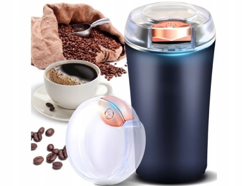 ELEKTRYCZNY MŁYNEK DO MIELENIA KAWY ORZECHÓW PRZYPRAW 3W1 MOCNY 300W GRANAT