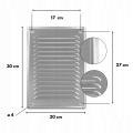 KRATKA WENTYLACYJNA PRZYKRĘCANA Z SIATKĄ 20X30 WENTYLACJA STAL NIERDZEWNA