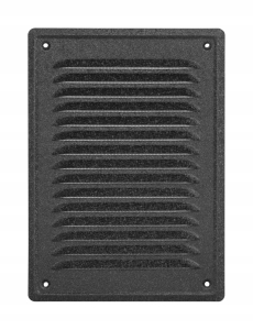 KRATKA WENTYLACYJNA METALOWA PRZYKRĘCANA SIATKA OCHRONNA 20X30 CM GRAFITOWA