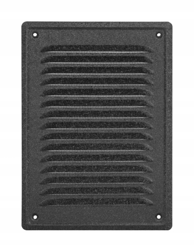 KRATKA WENTYLACYJNA METALOWA PRZYKRĘCANA SIATKA OCHRONNA 20X30 CM GRAFITOWA