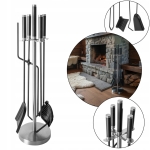 ZESTAW DO KOMINKA PRZYBORNIK KOMINKOWY AKCESORIA KOMINKOWE 5 ELEMENTÓW