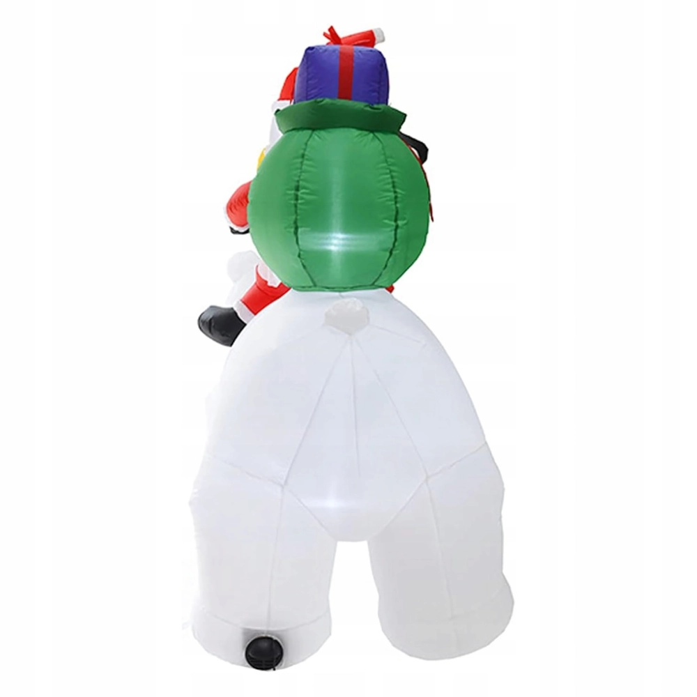MIKOŁAJ DMUCHANY LED DEKORACJA ŚWIĄTECZNA PODŚWIETLANA MISIU XXL 210 CM