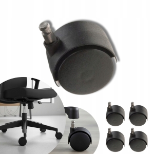 KÓŁKO OBROTOWE ZESTAW 4 SZTUKI Z BOLCEM FI 40 MM KÓŁKA DO KRZESŁA STOLIKA