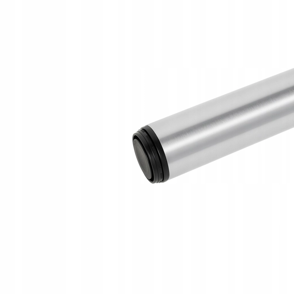NOGA MEBLOWA FI 60 MM DO STOŁÓW MEBLI BLATÓW H 710 OKRĄGŁA STAL ALUMINIUM