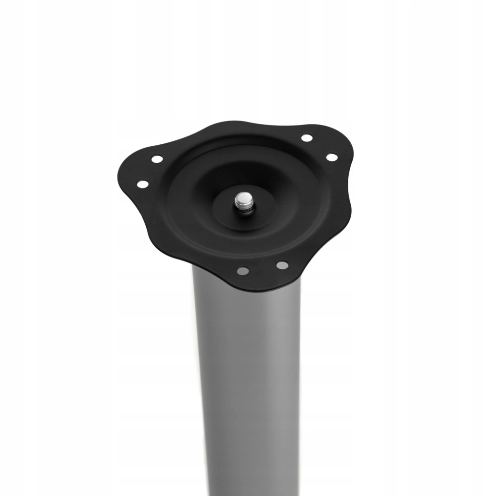 NOGA MEBLOWA FI 60 MM DO STOŁÓW MEBLI BLATÓW H 710 OKRĄGŁA STAL ALUMINIUM