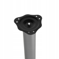 NOGA MEBLOWA FI 60 MM DO STOŁÓW MEBLI BLATÓW H 710 OKRĄGŁA STAL ALUMINIUM