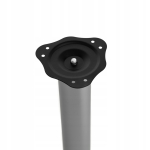 NOGA MEBLOWA FI 60 MM DO STOŁÓW MEBLI BLATÓW H 710 OKRĄGŁA STAL ALUMINIUM