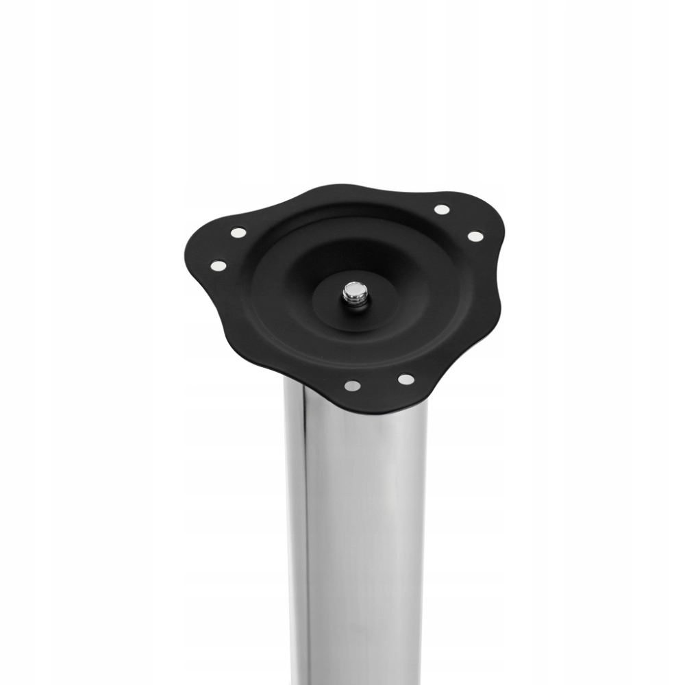 NOGA MEBLOWA FI 60 DO STOŁU BLATU METAL NÓŻKA DO MEBLI H 710 MM 1 SZT CHROM