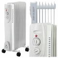 GRZEJNIK OLEJOWY ELEKTRYCZNY ENERGOOSZCZĘDNY TERMOSTAT 1500W 7ŻEBROWY DUŻY