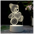 LAMPKA NOCNA PREZENT MIŚ 3D ILLUSION DO SYPIALNI DLA DZIECI BIURKOWA USB