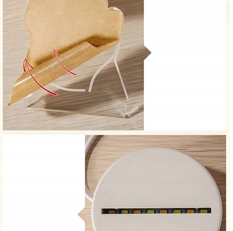 LAMPKA NOCNA LOVE SERCA 3D ILLUSION DO SYPIALNI DLA DZIECI PREZENT USB