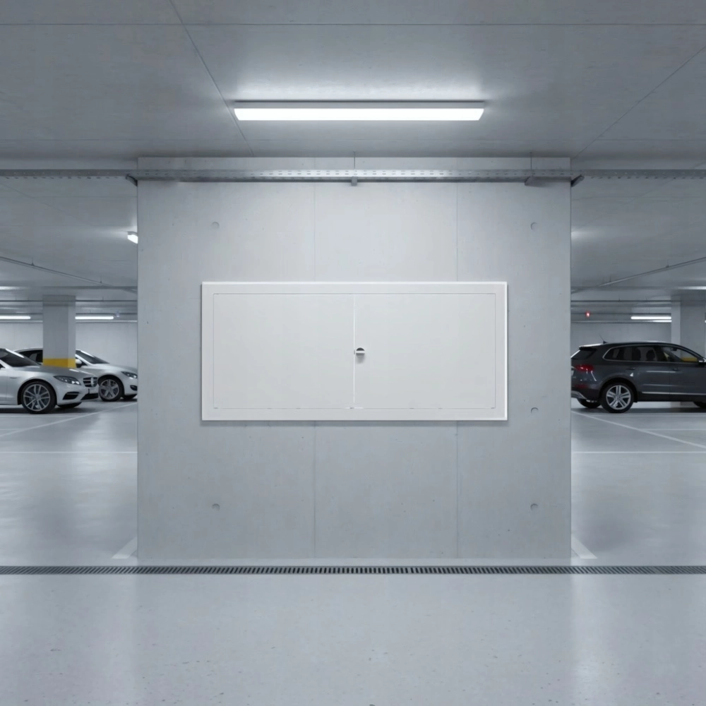 DRZWICZKI REWIZYJNE REWIZJA OSŁONA INSTALACJI KLAPA 120X30 CM METAL BIAŁE