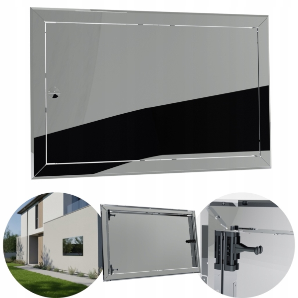 DRZWICZKI REWIZYJNE MASKUJĄCE OSŁONOWE REWIZJA METAL 80X30 CM NIERDZEWNE