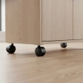 KÓŁKO MEBLOWE ZESTAW 4 SZT KÓŁEK OBROTOWYCH Z PŁYTKĄ FI 50 DO MEBLI SZAFEK