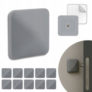 ODBOJNIK ŚCIENNY OCHRONNY PRZYKLEJANY KWADRATOWY 50X50 MM SZARY 10 SZT