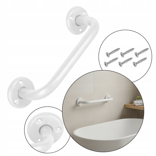 ANTABA DRZWIOWA POCHWYT DO DRZWI BRAM UCHWYT FURTEK 200 MM BIAŁA 20 CM