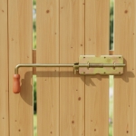 ZASUWA SPRĘŻYNOWA 480 MM ZABEZPIECZENIE DO DRZWI BRAM SKRZYŃ OCYNK ŻÓŁTY