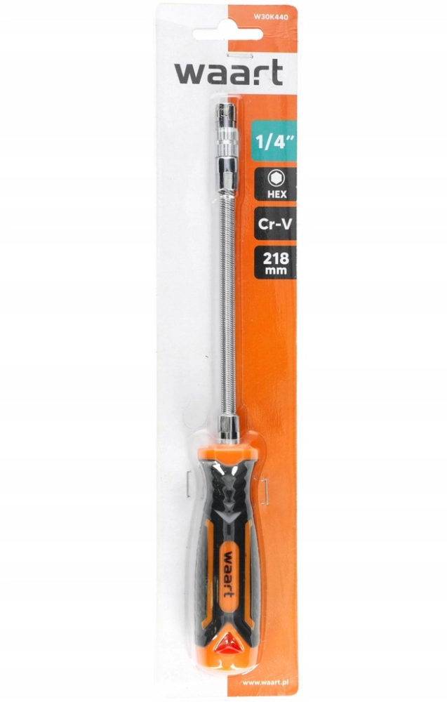 WKRĘTAK ŚRUBOKRĘT ELASTYCZNY DO BITÓW 1/4", CR-V