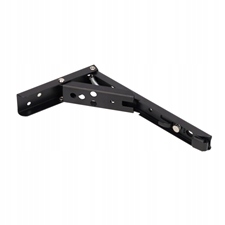 KĄTOWNIK SKŁADANY 300x1.4mm CZARNY MATOWY STALOWY Z MECHANIZMEM SPRĘŻYNOWYM