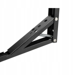KĄTOWNIK SKŁADANY 300x1.4mm CZARNY MATOWY STALOWY Z MECHANIZMEM SPRĘŻYNOWYM