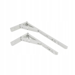 KĄTOWNIK SKŁADANY 350x1.4mm BIAŁY STALOWY Z MECHANIZMEM SPRĘŻYNOWYM