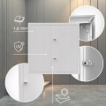 DRZWICZKI REWIZYJNE OSŁONA INSTALACJI REWIZJA 90X120 CM METALOWE BIAŁE