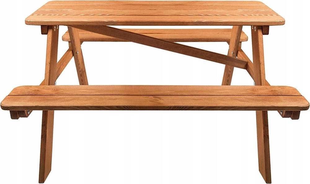 ŁAWKA PIKNIKOWA DREWNIANA DLA DZIECI STOLIK STÓŁ OGRODOWY 90 cm