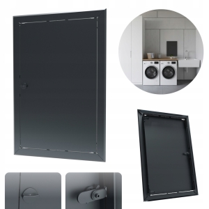 DRZWICZKI REWIZYJNE METALOWE OSŁONA INSTALACJI REWIZJA 30X50 CM GRAFIT