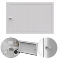 DRZWICZKI REWIZYJNE OSŁONA INSTALACJI REWIZJA 40X30 CM METALOWE BIAŁE