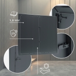 DRZWICZKI REWIZYJNE OSŁONA INSTALACJI 100X110 CM REWIZJA METAL GRAFITOWY