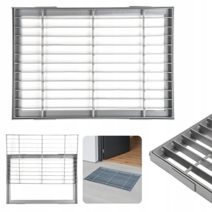 WYCIERACZKA METALOWA KRATOWNICA STALOWA 50X35 CM KRATA PODEST Z RAMKĄ MATAL