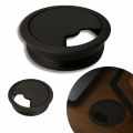 PRZEPUST KABLA Z POKRYWĄ FI 60 MM PRZELOTKA MASKUJĄCA NA KABLE BRĄZ WENGE