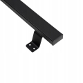 ANTABA DO DRZWI 400 MM POCHWYT DRZWIOWY UCHWYT PROSTOKĄTNY 4X2 CM CZARNY