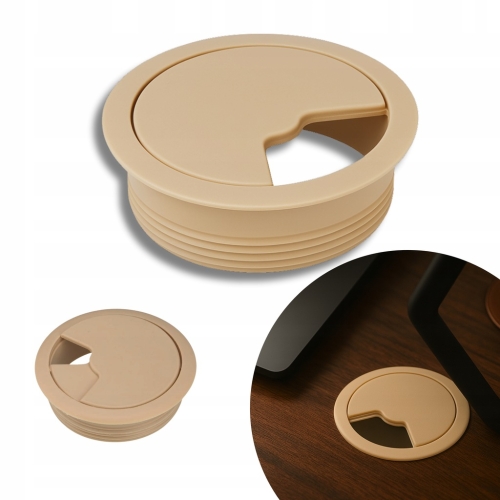 PRZEPUST KABLA MEBLOWY FI 60 MM PRZELOTKA MASKUJĄCA NA KABLE 6 CM KLON