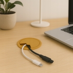 PRZEPUST KABLA MASKUJĄCY FI 60 MM PRZELOTKA NA KABEL Z POKRYWĄ 6 CM OLCHA