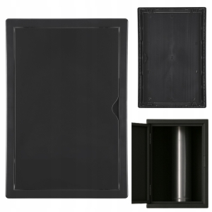 DRZWICZKI REWIZYJNE MASKUJĄCE Z RAMKĄ WYCZYSTKA ABS REWIZJA 20x25 CM GRAFIT