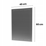 DRZWICZKI REWIZYJNE OSŁONA INSTALACJI REWIZJA 40X60 CM METALOWE BIAŁE