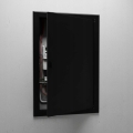 DRZWICZKI REWIZYJNE MASKUJĄCE OSŁONA INSTALACJI METAL KLAPA 50X80 CM CZARNE