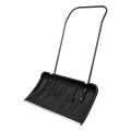 Zgarniacz do śniegu 82 x 140 cm  łopata do odśnieżania, duży pług do odśnieżania śniegu w kolorze czarnym